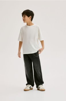 Reserved - Беггі-джинси з ланцюгом - чорний - 371HN-99J