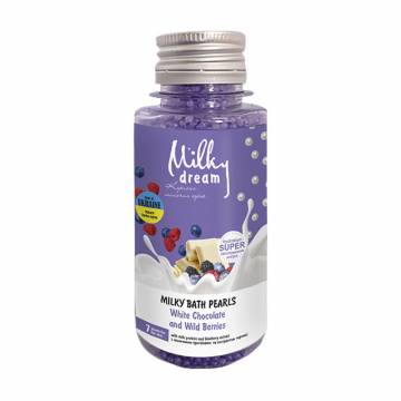 Молочный бисер для ванн Milky Dream Белый шоколад и лесные ягоды, 80 г Молочный бисер для ванн Milky Dream Белый шоколад и лесные ягоды, 80 г