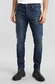 Мужские темно-синие джинсы 3301 Slim Синий 29-32 G-Star RAW 51001,D441