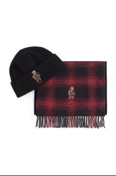 Шерстяная шапка и шарф Polo Ralph Lauren