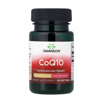 Коэнзим Q10 Swanson COQ10, 100 мг, 50 гелевых капсул
