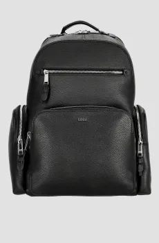 Мужской черный кожаный рюкзак Черный ONESIZE BOSS 50512793;001