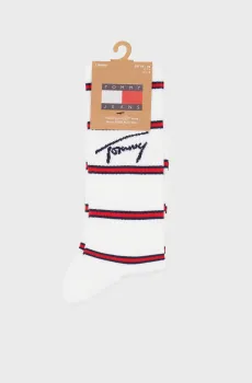Белые носки (2 пары) UNI TJ BRETON STRIPE Белый 43-46 Tommy Hilfiger 701239244