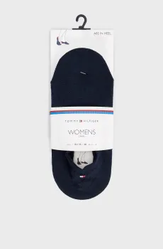 Женские темно-синие следы (2 пары) TH WOMEN FOOTIE Синий 39-42 Tommy Hilfiger 383024001