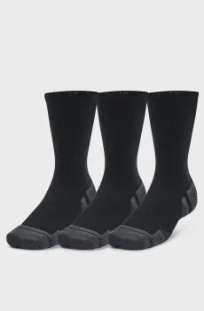 Черные носки (3 пары) UA Performance Tech 3pk Crew Черный 47.5-50.5 Under Armour 1379512-001
