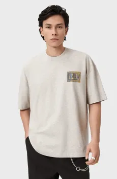 Мужская светло-серая футболка AYEDEE Серый M AllSaints M011PE