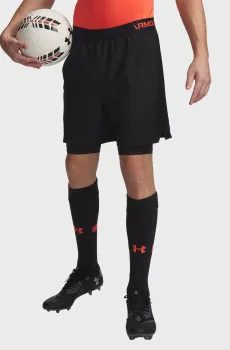 Мужские черные шорты UA Vanish Woven 2in1 Sts-BLK Черный S Under Armour 1373764-008