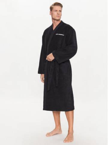 KARL LAGERFELD Халат Ikonik 230M2185 Чорний KARL LAGERFELD Халат Ikonik 230M2185 Чорний