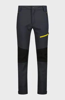 Мужские черные спортивные брюки PANT SOFTSHELL Черный 48 CMP 30A1477-34UU