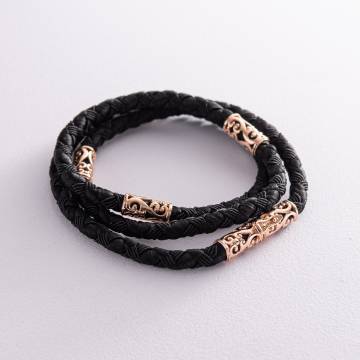 Ювелирный шелковый шнурок с золотой застежкой л0015 Ювелирный шелковый шнурок с золотой застежкой л0015