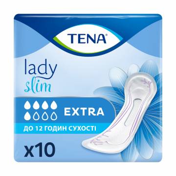 Урологические прокладки женские TENA Lady Slim Extra, 10 шт Урологические прокладки женские TENA Lady Slim Extra, 10 шт