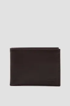 Мужской коричневый кожаный кошелек Коричневый ONESIZE Levi’s® D5489;0001