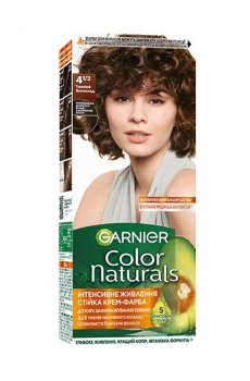 Уценка! Стойкая крем-краска для волос Garnier Color Naturals с пятью маслами, 4 1/2 Темный шоколад, 110 мл