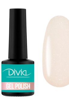 Гель-лак для ногтей Divia Professional Salted Caramel Di1236, с шиммером, SC050 Нюдово-персиковый, 8 мл