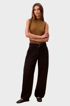 Женские черные брюки COTTON SEAMED PANT Черный 8 Calvin Klein Jeans LV044E619G