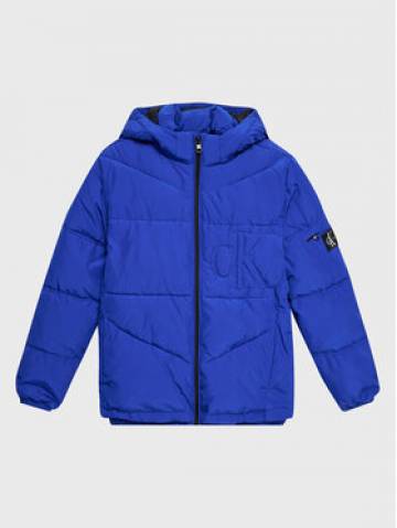 Calvin Klein Jeans Пуховик Monogram Logo IB0IB01490 Голубий Relaxed Fit Calvin Klein Jeans Пуховик Monogram Logo IB0IB01490 Голубий Relaxed Fit
