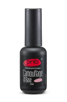 Камуфлирующая каучуковая база для гель-лака PNB UV/LED Camouflage Base Pink, 8 мл