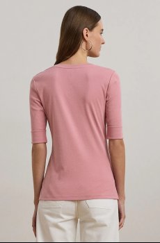 Хлопковая футболка Lauren Ralph Lauren
