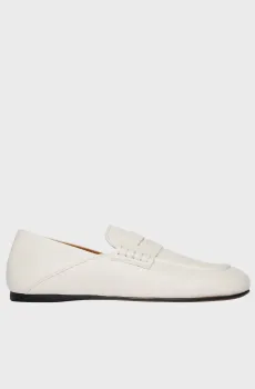 Женские белые кожаные мокасины Белый 36 Sandro SFACH01439_white