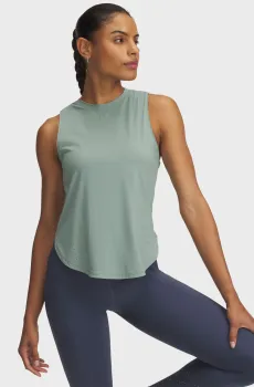 Женская мятная майка UA Launch Elite Tank Ментоловый L Under Armour 1389563-348