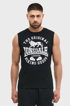 Мужская черная майка BOLDRON Черный 3XL Lonsdale 117868