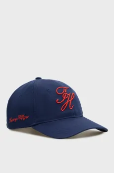Мужская темно-синяя кепка SCRIPT SOFT 6 PANEL Синий ONESIZE Tommy Hilfiger AM0AM14120