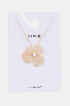 Кільце з підвіскою у вигляді квітки - золотий