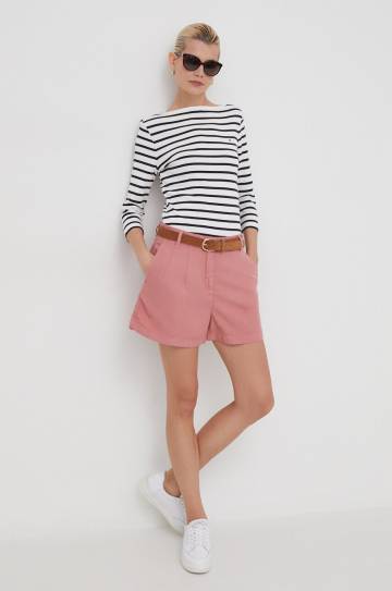 Хлопковый лонгслив Tommy Hilfiger цвет синий Хлопковый лонгслив Tommy Hilfiger цвет синий