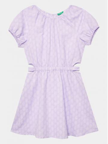 United Colors Of Benetton Повсякденна сукня 4XTWCV019 Фіолетовий Regular Fit United Colors Of Benetton Повсякденна сукня 4XTWCV019 Фіолетовий Regular Fit