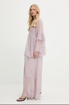 Платье с шёлком Answear.LAB