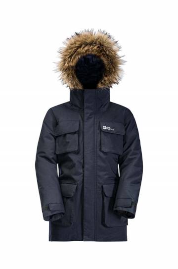 Детская куртка Jack Wolfskin GLACIER PEA цвет чёрный Детская куртка Jack Wolfskin GLACIER PEA цвет чёрный