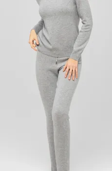 Женские серые кашемировые брюки Серый 38 MARC&ANDRE W21-00CH210