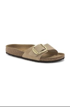 Шлепанцы из нубука Birkenstock Madrid Big Buckle
