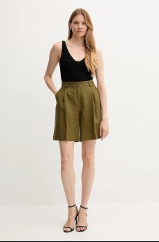 Льняные шорты Sisley