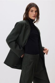 Reserved - Блейзер із додаванням вовни - сіро-зелений - 605HJ-96X