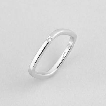 Серебряное кольцо Minimal 510396б-16 16 Серебряное кольцо Minimal 510396б-16 16