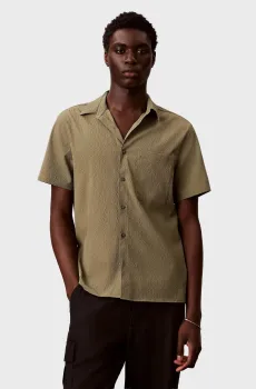 Мужская оливковая рубашка CLASSIC Оливковый M Calvin Klein LV04LF109G