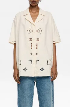 Женская белая рубашка Белый XS-S Bimba Y Lola 251BR2013.10609