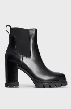Женские черные кожаные ботильоны Rujiena Черный 39 PRPY PRFLT2312W