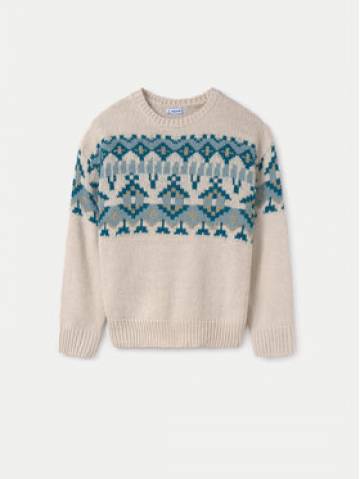 Mayoral Светр 7304 Бежевий Regular Fit Mayoral Светр 7304 Бежевий Regular Fit