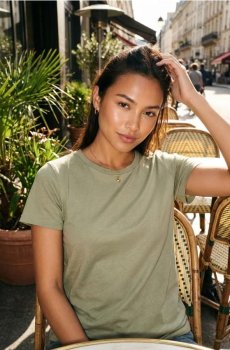 Футболка basic - теплий оливковий