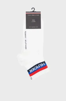 Мужские белые носки (2 пары) QUARTER SPORT Белый 39-42 Tommy Hilfiger 701238497