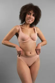 Женский пудровый бюстгальтер Розовый 75F brabrabra SLZ24501022