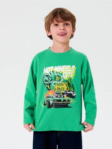 Лонгслів Hot Wheels - свіжий зелений Лонгслів Hot Wheels - свіжий зелений