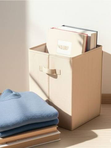 Кошик для білизни - нюдовий