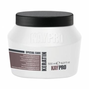 Восстанавливающая маска KayPro Special Care Keratin Mask для химически обработанных и поврежденных волос, 500 мл Восстанавливающая маска KayPro Special Care Keratin Mask для химически обработанных и поврежденных волос, 500 мл