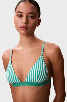 Женский лиф от купальника в полоску TRIANGLE Разноцветный S Calvin Klein LV00Q61208