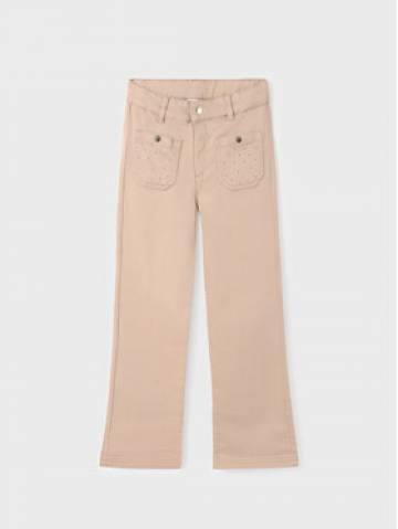 Mayoral Штани з тканини 7.504 Бежевий Regular Fit