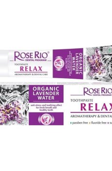 Зубная паста Rose Rio Relax Toothpaste с лавандовой водой, 65 мл