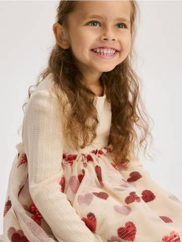 Reserved - Cукня з аплікацією з паєток - різнобарвний - 541FW-MLC